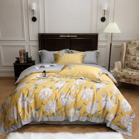 Style Loft Collection European Four-Piece Silky Bed Set