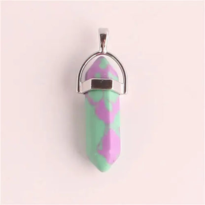 Style Loft Collection Natural Stone Crystal Agate Pendant