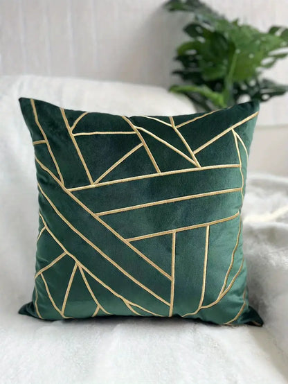 Style Loft Collection Velvet Geometric Pillowcase