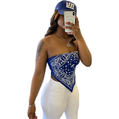 Style Loft Collection Shoulda Coulda Woulda Strapless Bandana Top