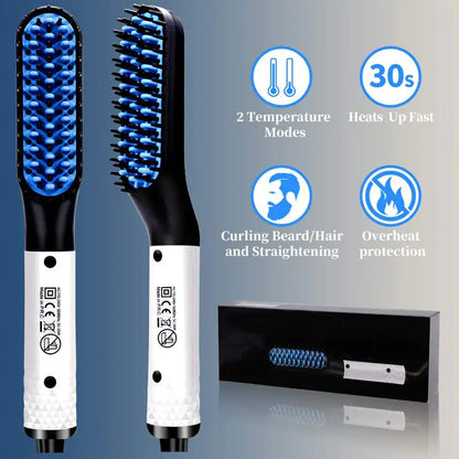 Style Loft Collection Hair Straightener and Beard Comb Brush