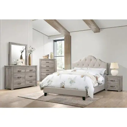 Style Loft Collection Queen Size Adjustable Headboard and Bedframe