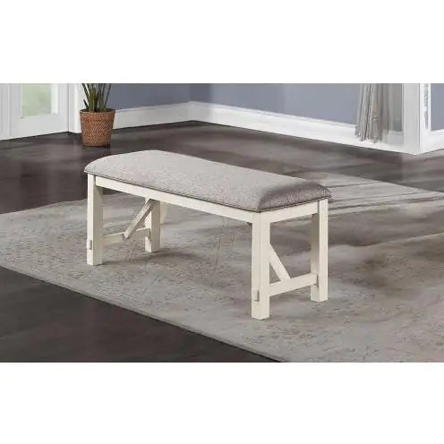 Style Loft Collection Elegant Farmhouse Dining Room Set & Cushioned Bench