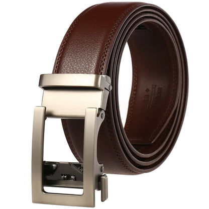 Style Loft Collection 1853 Ranch Genuine Leather Automatic Buckle Belt