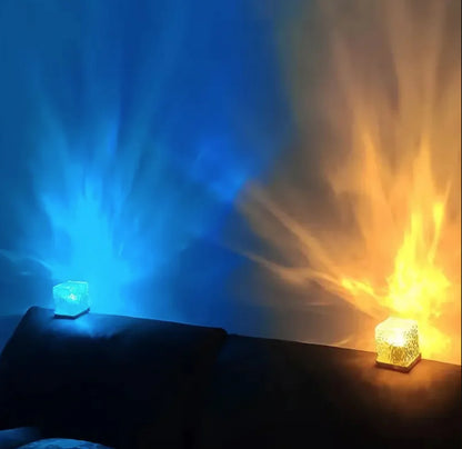 Style Loft Collection RoomStyle Kaydences Rotating 16-Color Water Wave Projector Lamp