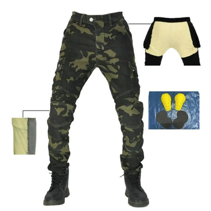 Style Loft Collection AutoStyle Drop-Resistant Multi-Pocket Biker Pants