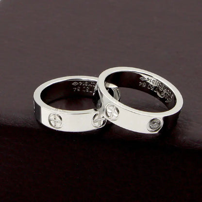 Style Loft Collection Titanium Steel French Bling Couple Rings