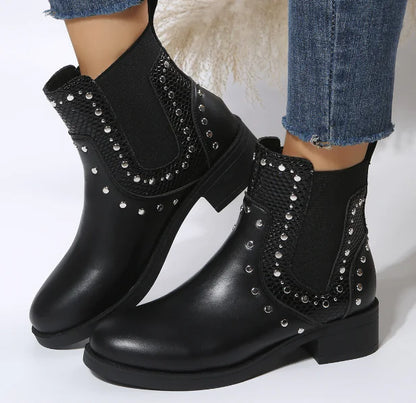 Style Loft Collection Del City Windmill Rivet Boots