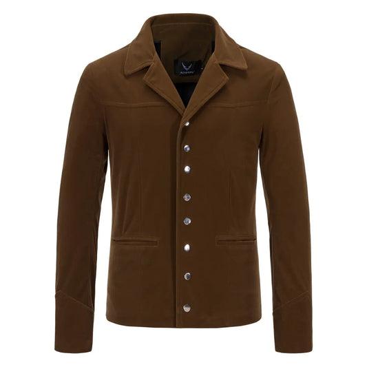 Style Loft Collection Southern Playalistic Single-Breasted Velvet Jacket