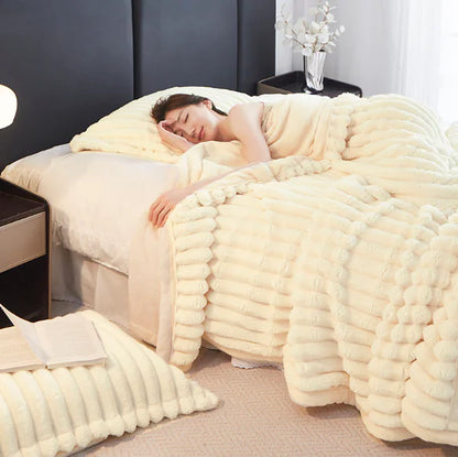 Style Loft Collection Plush Tuscan Rabbit Hair Blanket