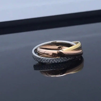 Style Loft Collection Tri-Color Ring Set