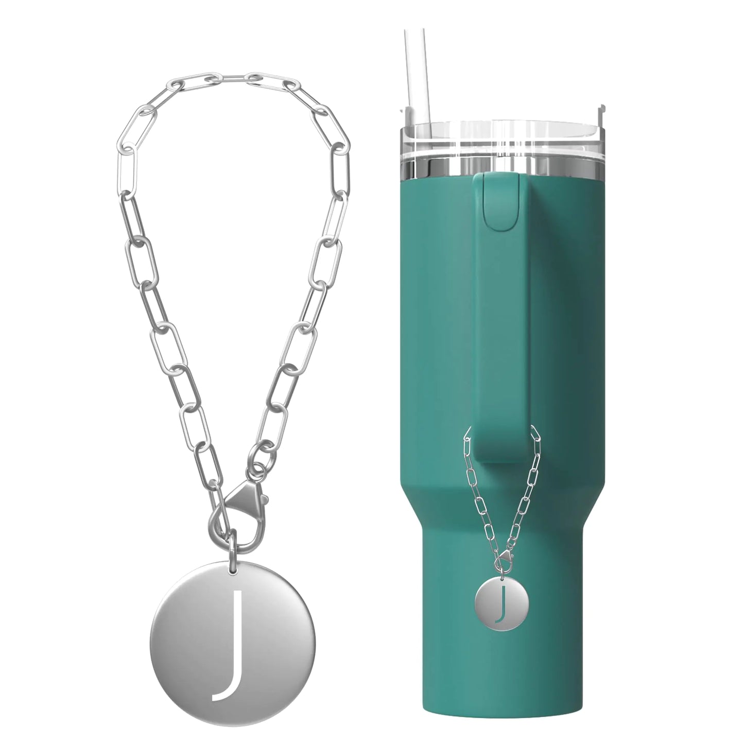 Style Loft Collection Stanley Cup Accessories Charms - Gold Or Silver Stanley Cup Charm - Initial Stanley Charms For Your Water Bottle Charms - Fits Yeti Accessories Stanley Accessories 40 Oz And Hydro Flask