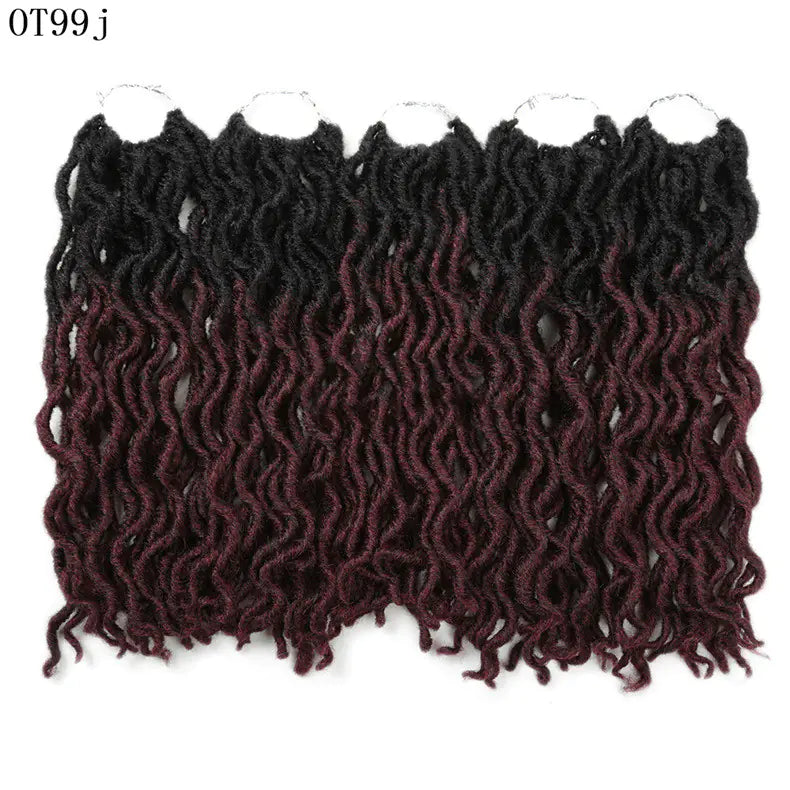 Style Loft Collection Colored 12-Inch Wavy Dreadlock Hair Extensions