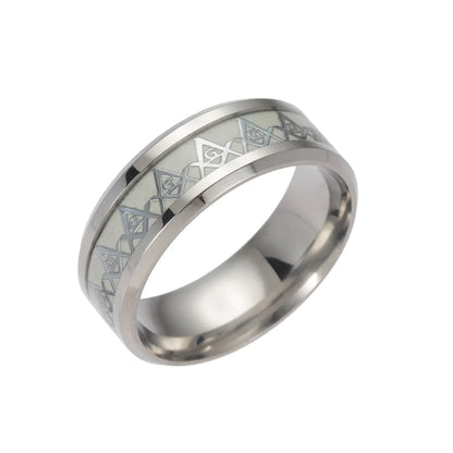 Style Loft Collection Lunora Stainless Steel Glow in the Dark Ring