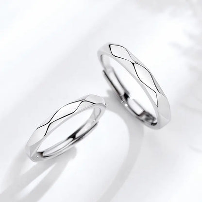 Style Loft Collection Geometric Diamond Couple Rings