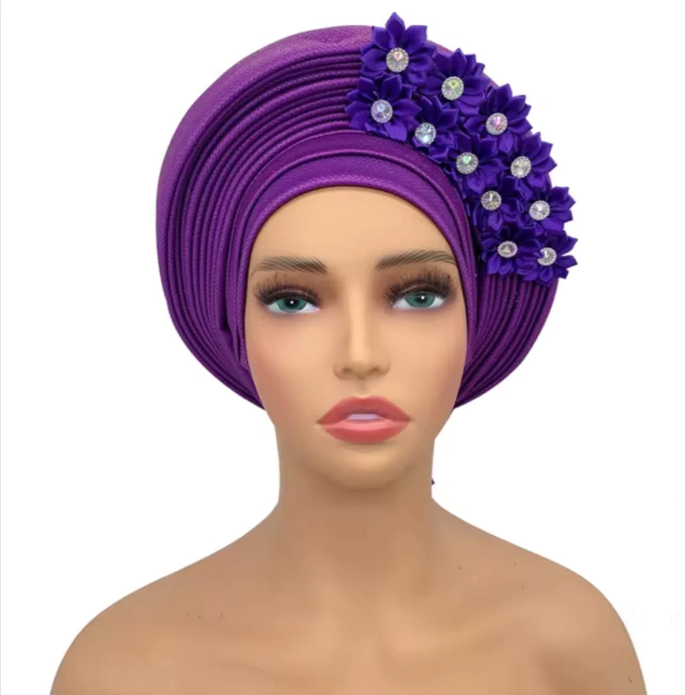 Style Loft Collection Elegant Floral African Turbans
