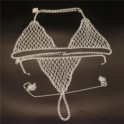 Style Loft Collection Rhinestone Bikini Set