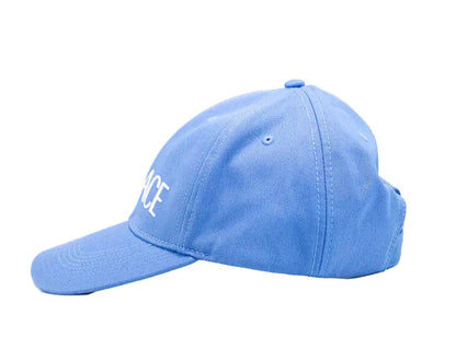 Style Loft Collection x Versace Sky Blue Cotton Embroidered Logo Adjustable Baseball Hat