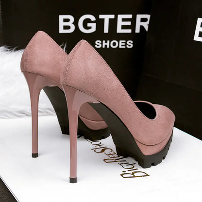 Style Loft Collection Stunning in Silence Suede Stilletos