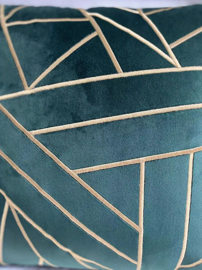 Style Loft Collection Velvet Geometric Pillowcase