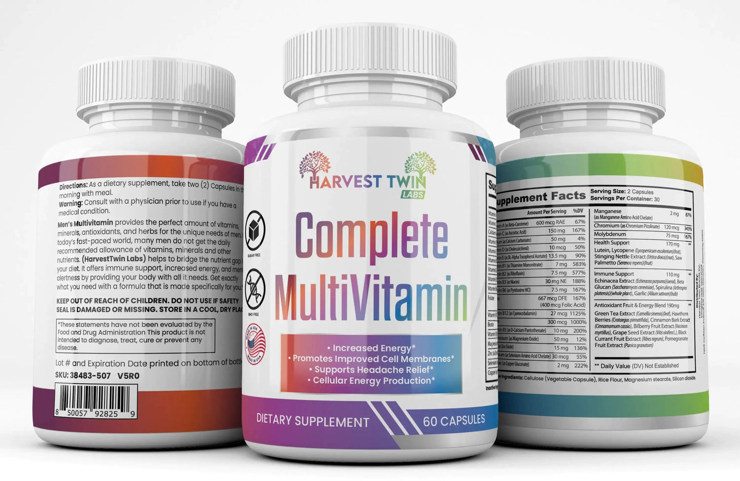 Style Loft Collection Complete MultiVitamin for Energy, Headache Relief, and Cell Production