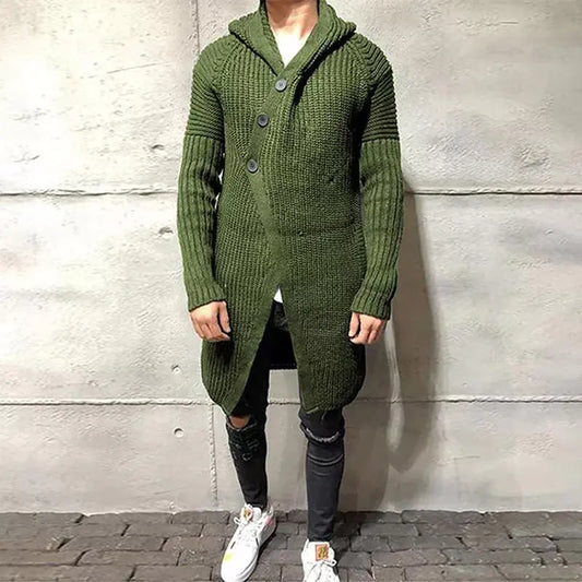 Style Loft Collection What You Trying To Do For Me Baby Long Knitted Hooded Cardigan Sweater