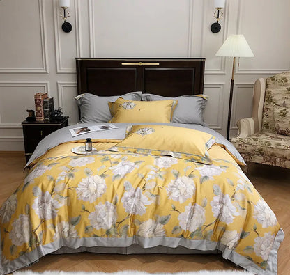 Style Loft Collection European Four-Piece Silky Bed Set