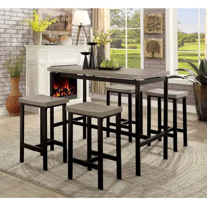 Style Loft Collection 5 Pc Counter Height Table Set