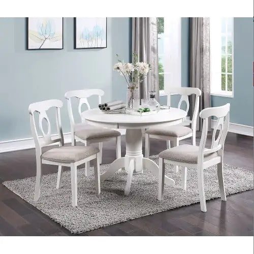 Style Loft Collection Classic Round 5pc Dining Set