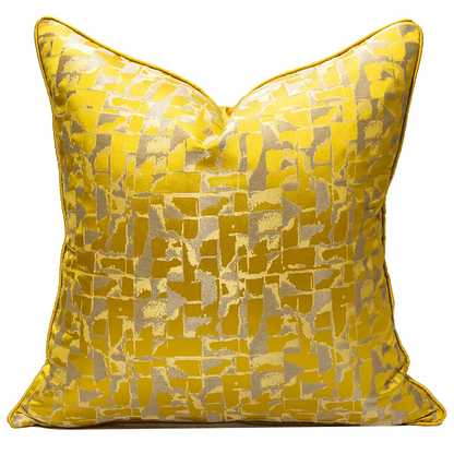 Style Loft Collection Golden Geometric Square Pillowcase