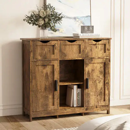 Style Loft Collection Wooden Accent Storage Cabinet