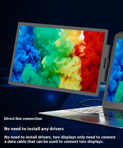 Style Loft Collection CyberStyle 14-inch 1080p Two-Screen Rotatable Laptop Monitors