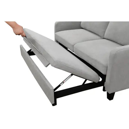 Style Loft Collection Silver 3-in-1 Convertible Queen Sofa Bed