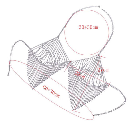 Style Loft Collection Rhinestone Tassel Body Jewelry