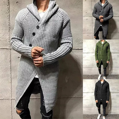 Style Loft Collection What You Trying To Do For Me Baby Long Knitted Hooded Cardigan Sweater
