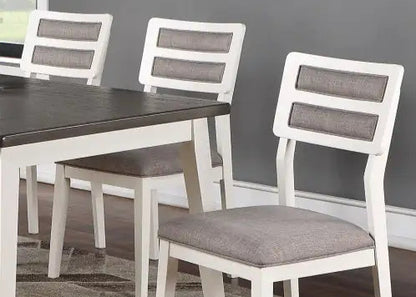 Style Loft Collection Modern Two-Tone Dining Chairs with Cushion Set