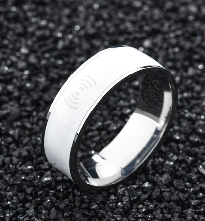 Style Loft Collection Smart Stainless Steel Near Field Communication (NFC) Ring