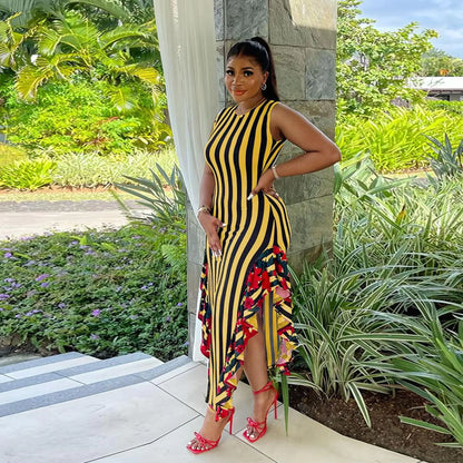 Style Loft Collection African Pinstriped Dress