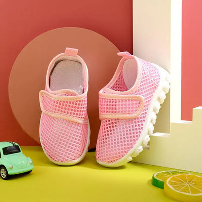 Style Loft Collection Breathable Woven Mesh Velcro Shoes
