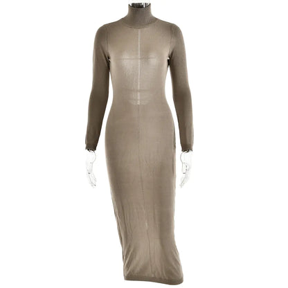 Style Loft Collection Coventry Estate See-Through Backless Knitted Dress