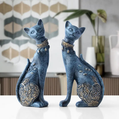 Style Loft Collection Twin Siamese Cats Figurines