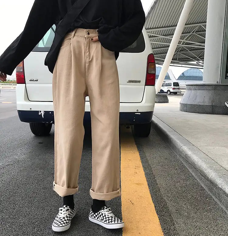 Style Loft Collection Monkhouse Wide Leg High Waist Denim Trousers
