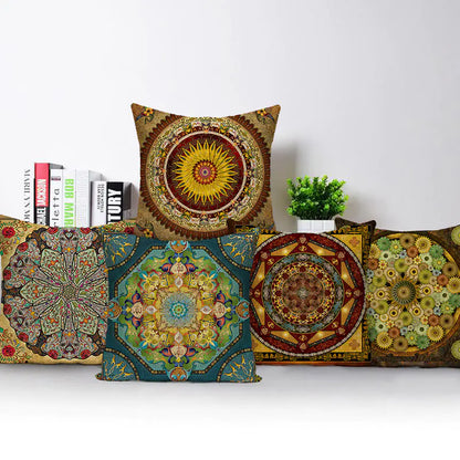 Style Loft Collection Cotton Mandala Meditating Pillow Cover