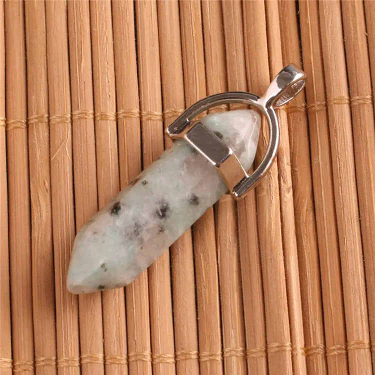 Style Loft Collection Natural Stone Crystal Agate Pendant