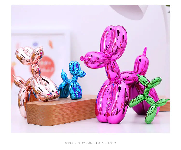 Style Loft Collection Clown Dog Balloon Figurine