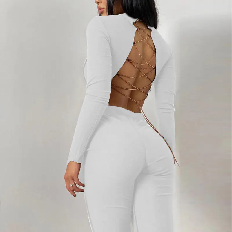 Style Loft Collection Wait Til You See Me From the Backless Crop Top Set