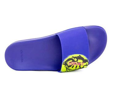 Style Loft Collection x Versace Gomma St. Medusa Smile Lapis Lazuli Lime Pool Slides