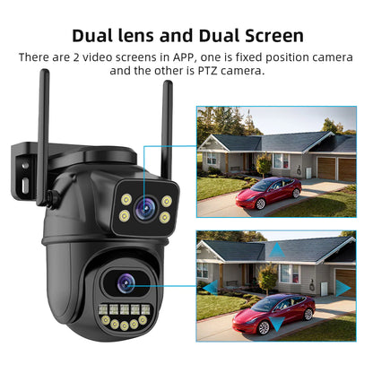 Style Loft Collection SecureStyle 4K Ultra 360° Dual Camera Night Vision Surveillance