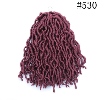 Style Loft Collection Colored 12-Inch Wavy Dreadlock Hair Extensions