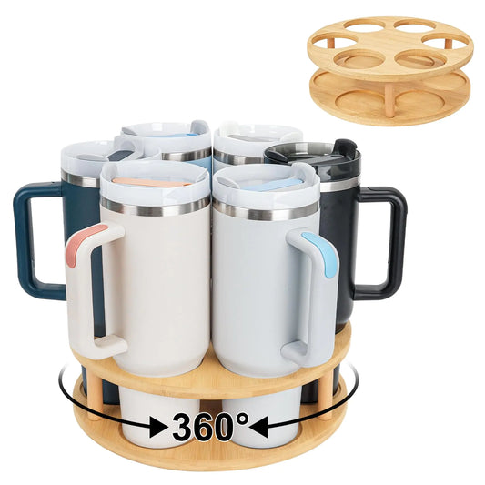 Style Loft Collection Rotatable Cup Holder for Stanley Water Bottle Organizer for Stanley 40/30/20/14 oz Tumbler with Handle Kitchen Organizers and Storage for Stanley Cup Accessories Organizer for Stanley Cups (1 Pack)